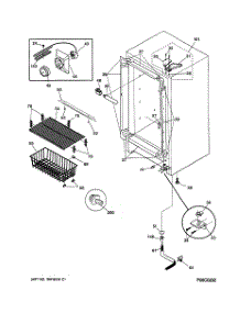 02 - Cabinet parts for Ge Freezer FUM17DMBRWH from AppliancePartsPros.com