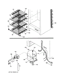 03 - Unit Parts parts for Ge Freezer FUM17DMBRWH from AppliancePartsPros.com