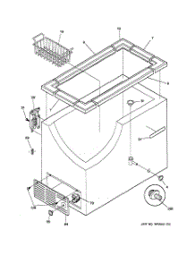 02 - Cabinet parts for Ge Freezer FCM7WMANWW from AppliancePartsPros.com