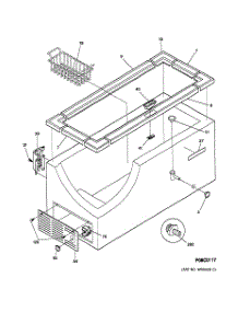 02 - Cabinet parts for Ge Freezer FCM15HDMAWH from AppliancePartsPros.com