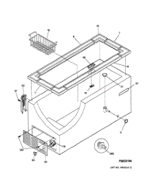 02 - Body Parts parts for Ge Freezer FCM25DADWH from AppliancePartsPros.com