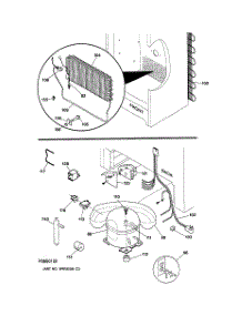 03 - System parts for Ge Freezer FUF17DMARWH from AppliancePartsPros.com
