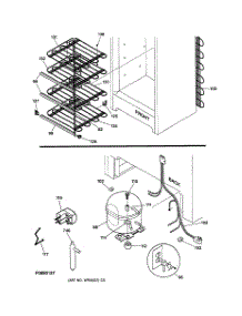 03 - Unit Parts parts for Ge Freezer FUM14SMARWH from AppliancePartsPros.com