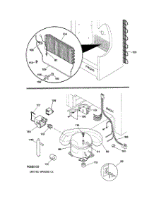 03 - Unit Parts parts for Ge Freezer FUF20DMARWH from AppliancePartsPros.com