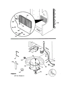 03 - Unit Parts parts for Ge Freezer FUF14DMARWH from AppliancePartsPros.com