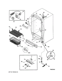 02 - Cabinet parts for Ge Freezer FUM17DMARWH from AppliancePartsPros.com