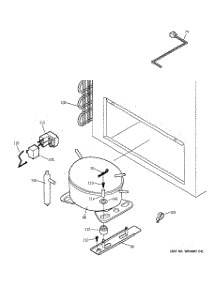 03 - Unit Parts parts for Ge Freezer FCM25DMAWH from AppliancePartsPros.com