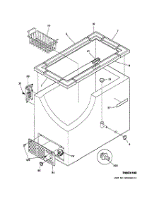 02 - Cabinet parts for Ge Freezer FCM9DMAWH from AppliancePartsPros.com