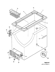 02 - Cabinet parts for Ge Freezer FCM7WNAWH from AppliancePartsPros.com