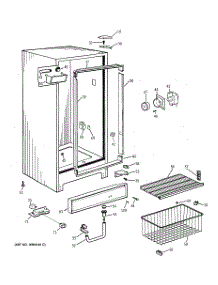 02 - Cabinet parts for Ge Freezer FP17DSCRWH from AppliancePartsPros.com