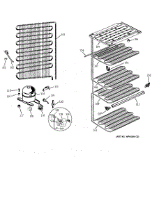 03 - Unit Parts parts for Ge Freezer FP17DSCRWH from AppliancePartsPros.com