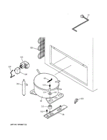 03 - System parts for Ge Freezer FCM25DACWH from AppliancePartsPros.com