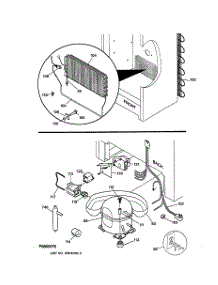 03 - Unit Parts parts for Ge Freezer FUF14DADRWH from AppliancePartsPros.com