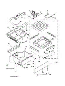 02 - Evaporator, Ice Cutter Grid & Water Parts parts for Ge Ice Machine ZDI15CBWW from AppliancePartsPros.com