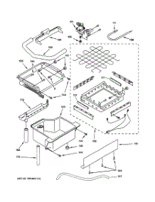 02 - Evaporator, Ice Cutter Grid & Water Parts parts for Ge Ice Machine ZDIS15CSSP from AppliancePartsPros.com