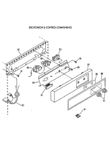 03 - Escutcheon & Control Components parts for Ge Ice Machine ZDIB50XA from AppliancePartsPros.com