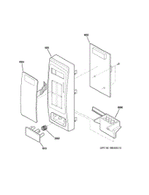 02 - Control Parts parts for Ge Microwave JE740BK03 from AppliancePartsPros.com