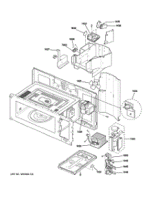 03 - Interior Parts (1) parts for Ge Microwave JVM1490BH02 from AppliancePartsPros.com