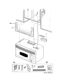 05 - Installation Parts parts for Ge Microwave JVM1490BH02 from AppliancePartsPros.com