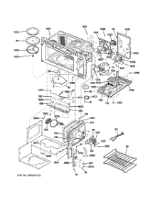 05 - Interior Parts (1) parts for Ge Microwave PSA1200RWW01 from AppliancePartsPros.com