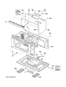 03 - Oven Cavity Parts parts for Ge Microwave PSA2201RSS02 from AppliancePartsPros.com