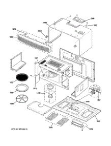 02 - Oven Cavity parts for Ge Microwave SCA1000HBB02 from AppliancePartsPros.com