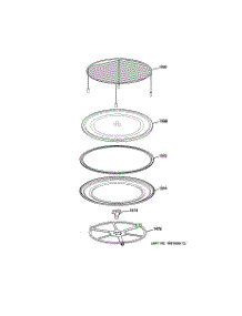 05 - Interior Parts (2) parts for Ge Microwave PSB1200NBB01 from AppliancePartsPros.com