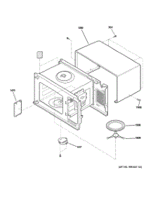 03 - Oven Cavity Parts parts for Ge Microwave JES2051DN1WW from AppliancePartsPros.com