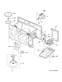 05 - Interior Pats (1) parts for Ge Microwave JVM1665SN1SS from AppliancePartsPros.com