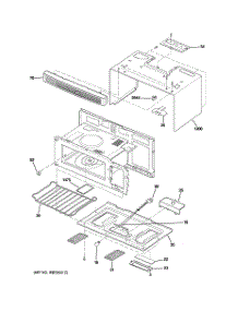 03 - Oven Cavity Parts parts for Ge Microwave JNM1541DM2BB from AppliancePartsPros.com