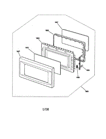 Door parts for Ge Microwave JEB1860SMSS from AppliancePartsPros.com