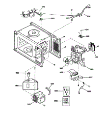 Magnetron / Harness parts for Ge Microwave JEB1860SMSS from AppliancePartsPros.com