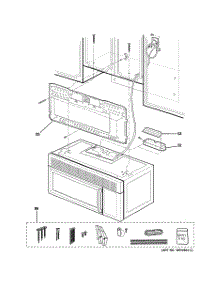 07 - Installation Parts parts for Ge Microwave JVM1640BH001 from AppliancePartsPros.com