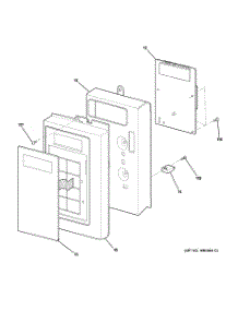02 - Controller Parts parts for Ge Microwave JVM1640CH001 from AppliancePartsPros.com