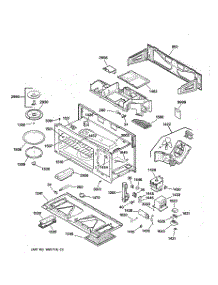 02 - Bottom Plate, Internal Parts & Mounting Bracket parts for Ge Microwave JVM1341BW03 from AppliancePartsPros.com