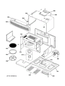 02 - Oven Cavity parts for Ge Microwave SCA1001KSS01 from AppliancePartsPros.com