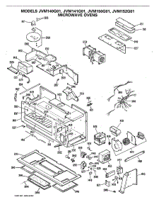 02 - Microwave Ovens parts for Ge Microwave JVM152G01 from AppliancePartsPros.com