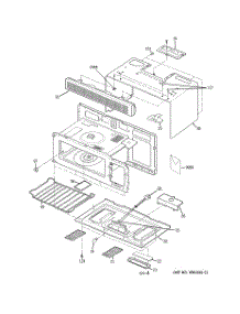 03 - Oven Cavity Parts parts for Ge Microwave JVM1533BD05 from AppliancePartsPros.com