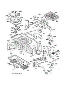 02 - Body Parts parts for Ge Microwave JVM1090AW01 from AppliancePartsPros.com