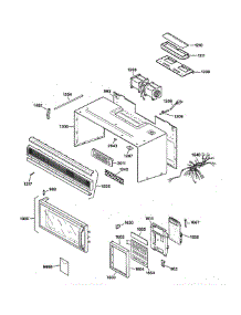Control Panel, Door & Case parts for Ge Microwave JVM1190SY001 from AppliancePartsPros.com