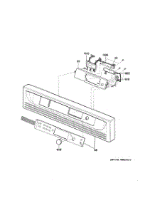 02 - Control Panel parts for Ge Microwave SCB2000CWW03 from AppliancePartsPros.com