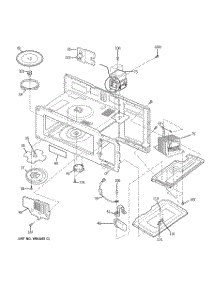 05 - Interior Parts (1) parts for Ge Microwave JVM1542BF03 from AppliancePartsPros.com