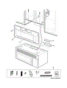07 - Installation Parts parts for Ge Microwave JVM1542BF03 from AppliancePartsPros.com