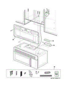 07 - Installation Parts parts for Ge Microwave JVM1640AJ01 from AppliancePartsPros.com