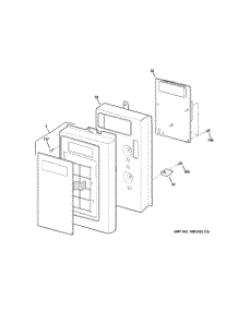 02 - Controller Parts parts for Ge Microwave JVM1631WH003 from AppliancePartsPros.com