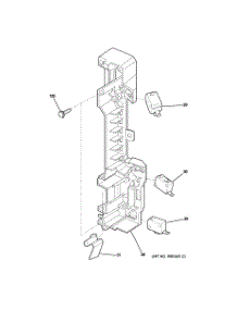 04 - Latch Board Parts parts for Ge Microwave JVM1630WH001 from AppliancePartsPros.com