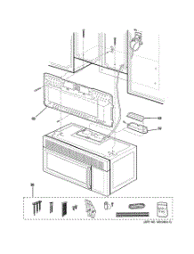 07 - Installation Parts parts for Ge Microwave JVM1630WH001 from AppliancePartsPros.com