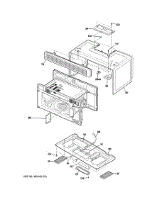 03 - Oven Cavity Parts parts for Ge Microwave JVM1631BH003 from AppliancePartsPros.com