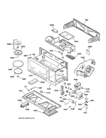 02 - Base, Stirrer & Electronics parts for Ge Microwave JVM1320WB01 from AppliancePartsPros.com
