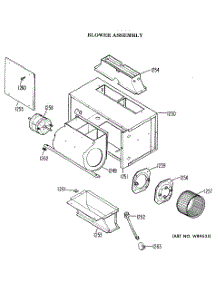 02 - Blower Assembly parts for Ge Microwave JVM72001 from AppliancePartsPros.com